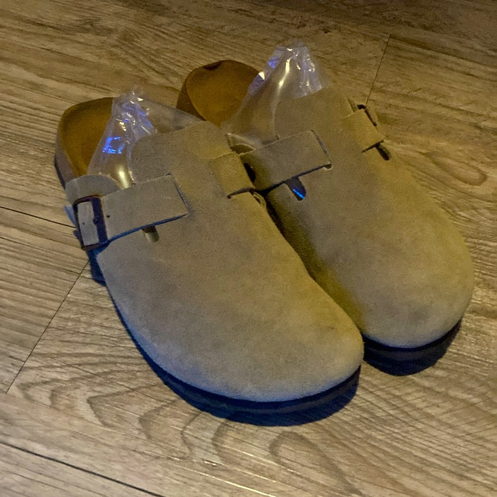 Birkenstock Betula, Suede, Tan, Size 9 mens